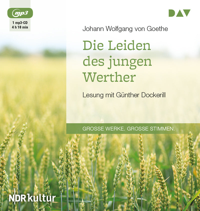 Die Leiden des jungen Werther, 1 Audio-CD, 1 MP3 (Johann Wolfgang Von Goethe)