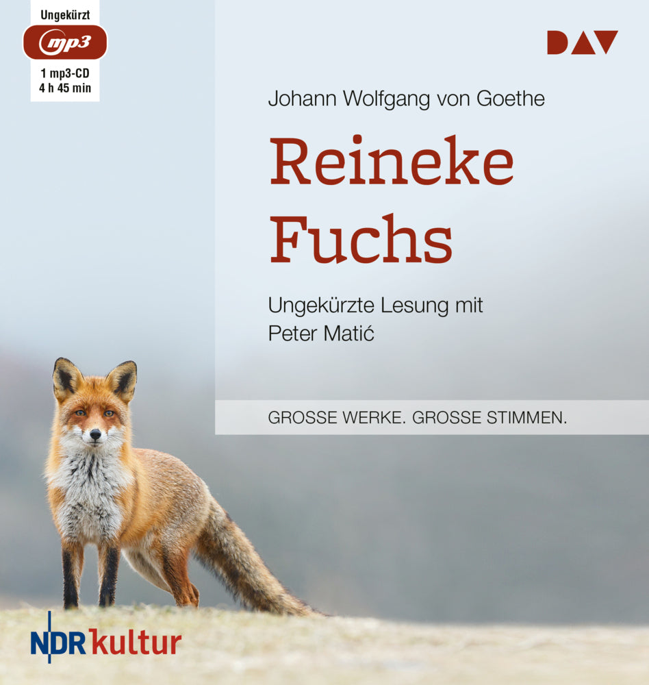 Reineke Fuchs, 1 Audio-CD, 1 MP3 (Johann Wolfgang Von Goethe)