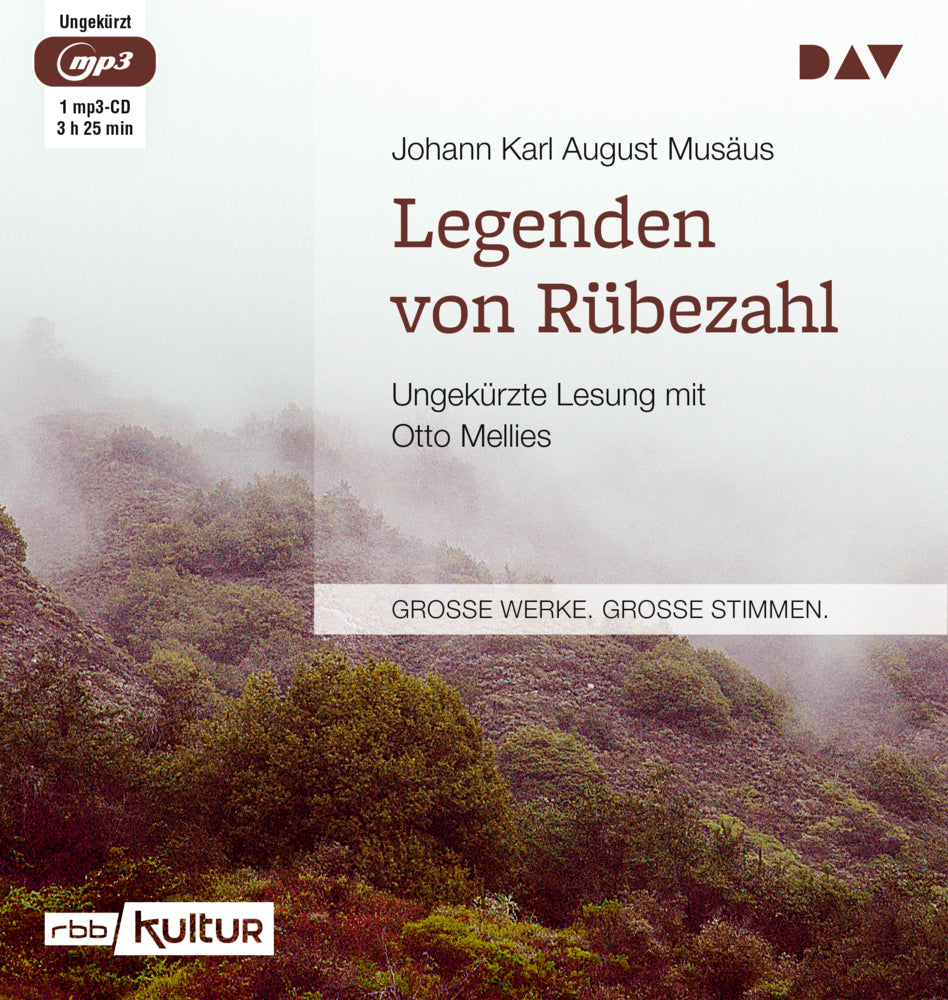Legenden von Rübezahl, 1 Audio-CD, 1 MP3 (Johann K. A. Musäus)