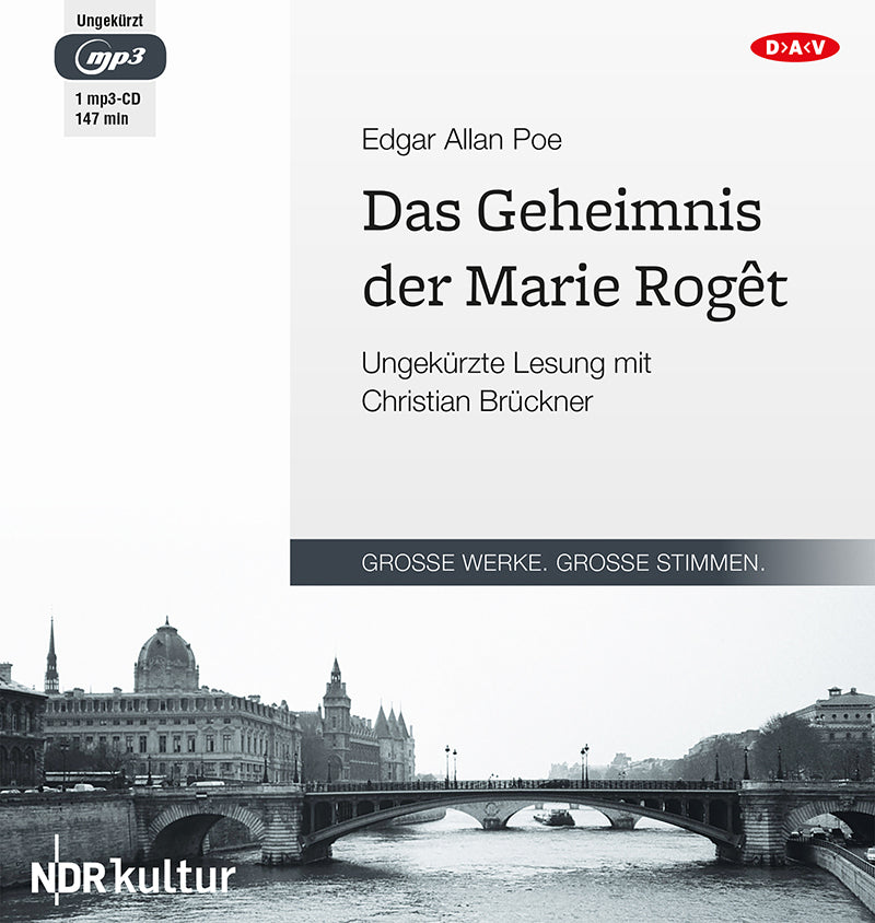 Das Geheimnis der Marie Roget, 1 Audio-CD, 1 MP3 (Edgar Allan Poe)