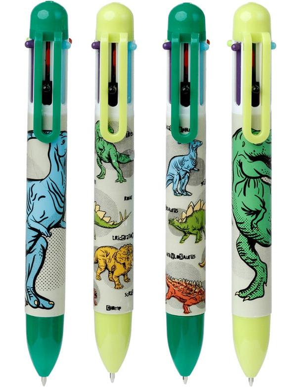 Puckator Dinosauria Dinosaurier Mehrfarbiger Stift (6 Farben) (Mehrfarbig)