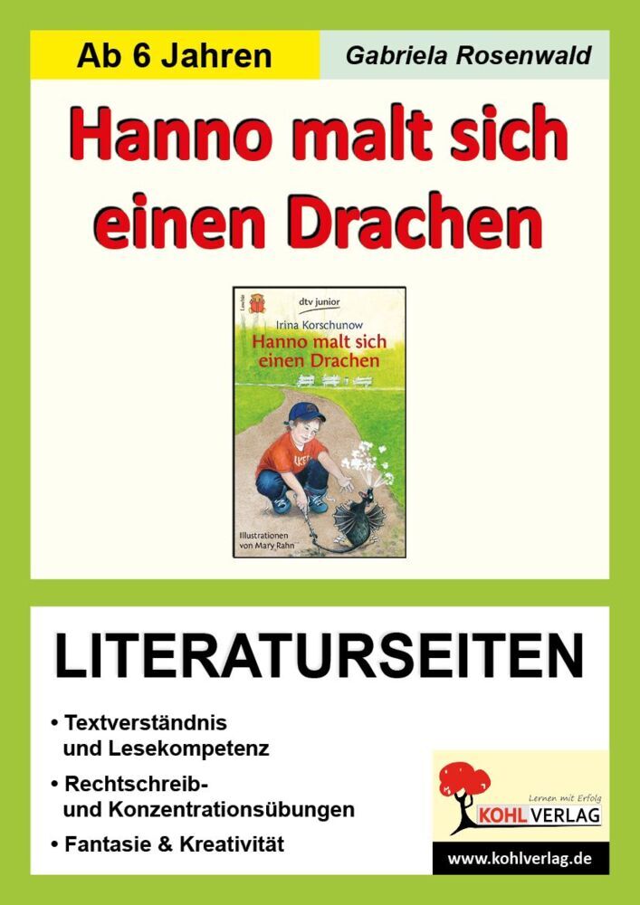 Irina Korschunow "Hanno malt sich einen Drachen", Literaturseiten (Gabriela Rosenwald)