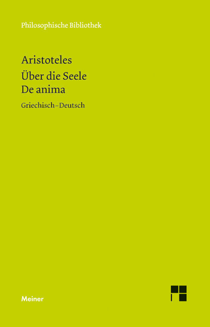 Über die Seele. De anima (Aristoteles)