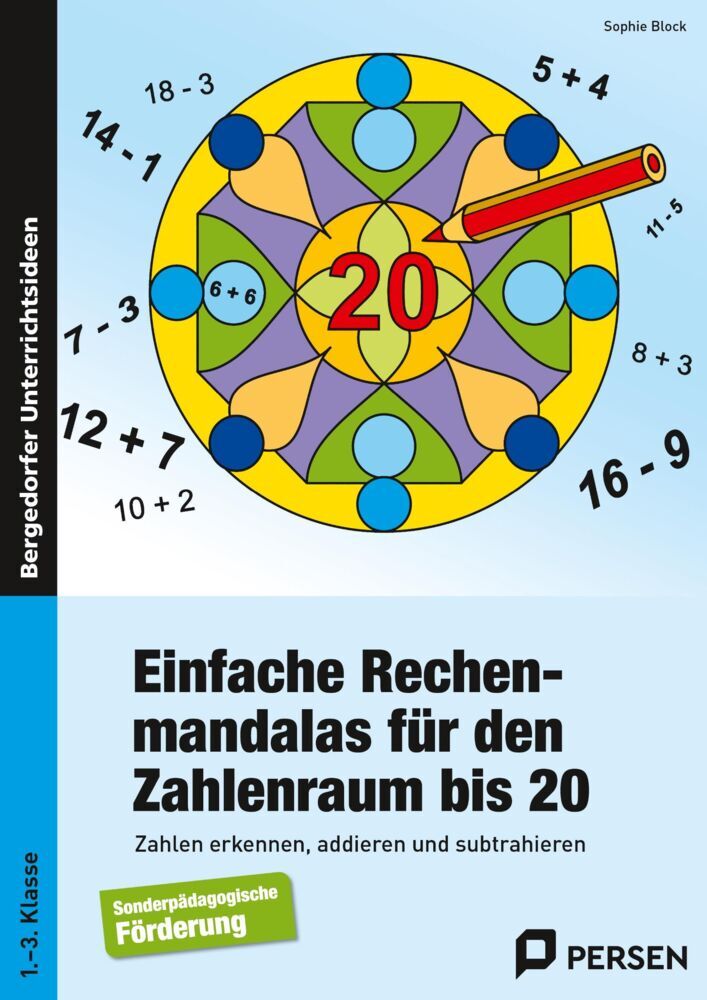 Einfache Rechenmandalas für den Zahlenraum bis 20 (Sophie Block)