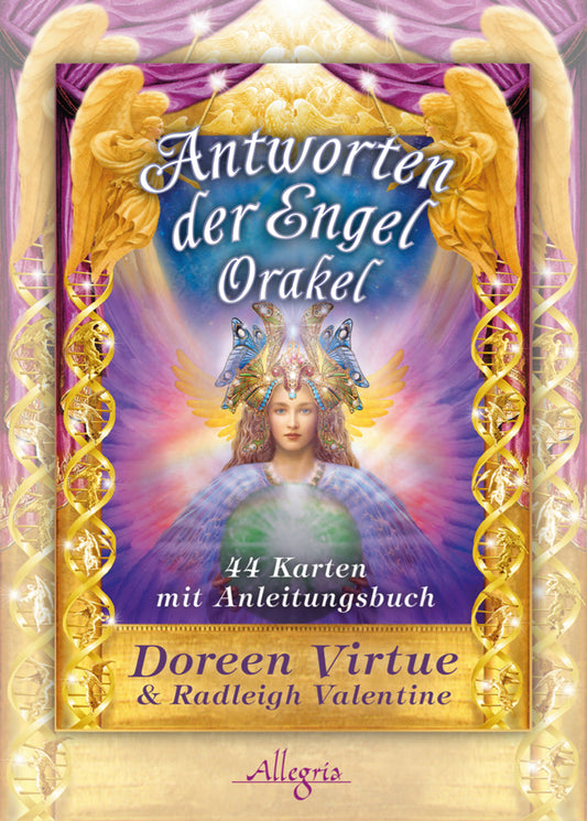 Antworten der Engel-Orakel, Orakelkarten m. Begleitbuch (Doreen Virtue)