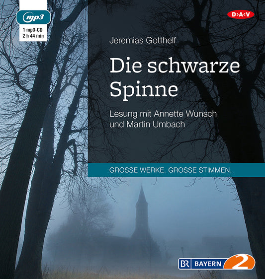 Die schwarze Spinne, 1 Audio-CD, 1 MP3 (Jeremias Gotthelf)