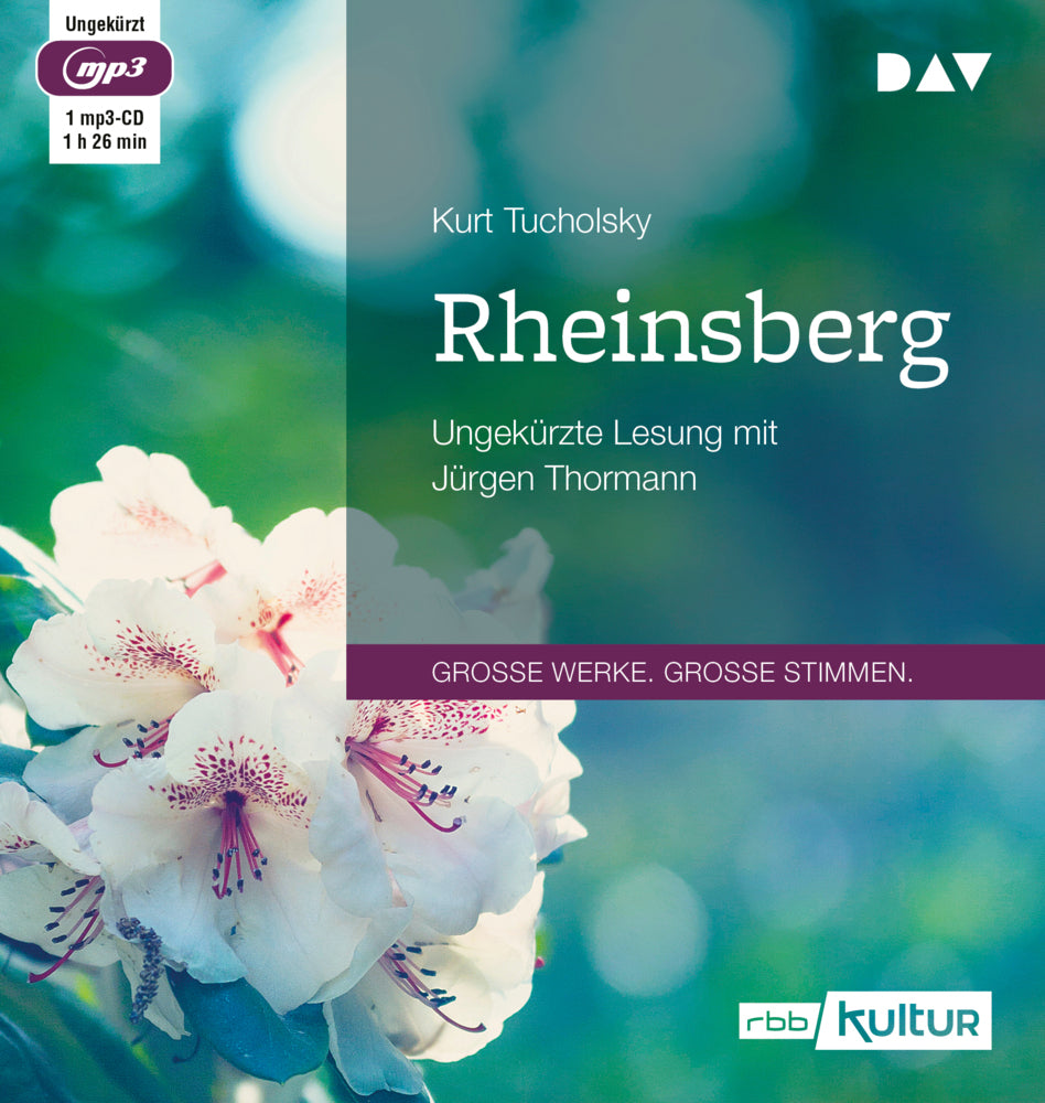 Rheinsberg, 1 Audio-CD, 1 MP3 (Kurt Tucholsky)