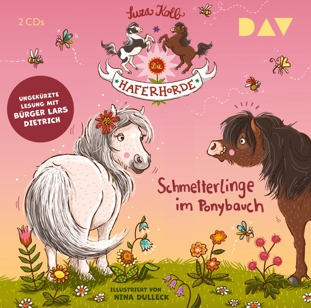 Die Haferhorde - Schmetterlinge im Ponybauch, 2 Audio-CD (Suza Kolb)