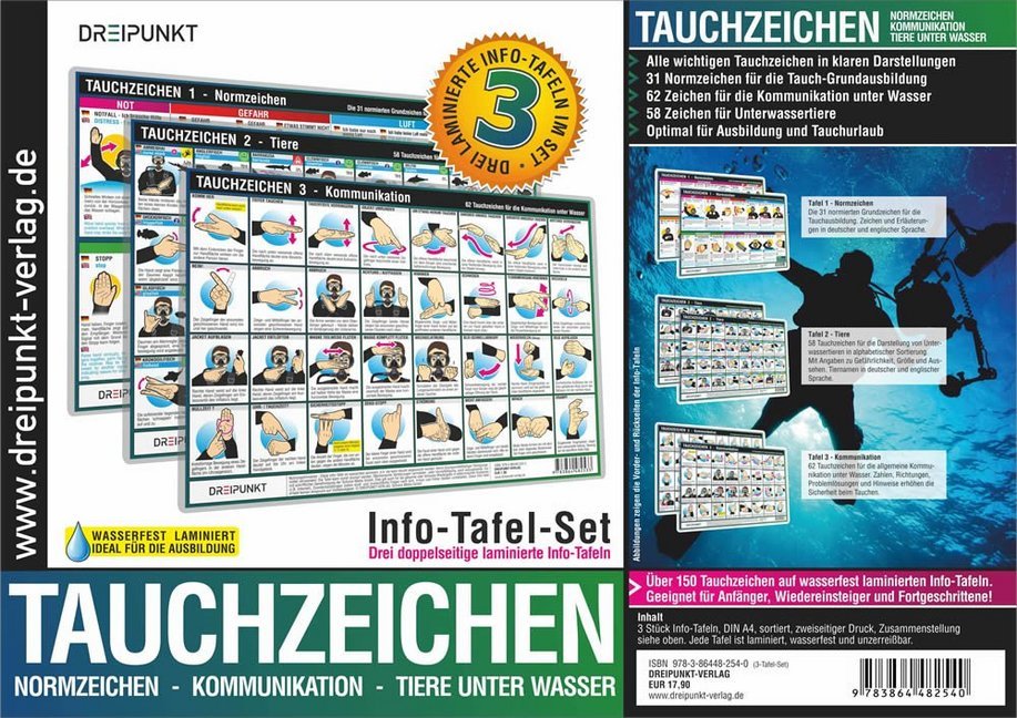 Info-Tafel-Set Tauchzeichen (Michael Schulze)