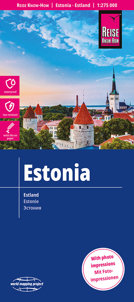 Reise Know-How Landkarte Estland / Estonia (1:275000) Estonia / Estonie