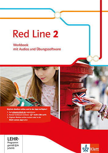 Red Line. Ausgabe ab 2014 - 6. Klasse, Workbook mit Audio-CD und CD-ROM.Bd.2