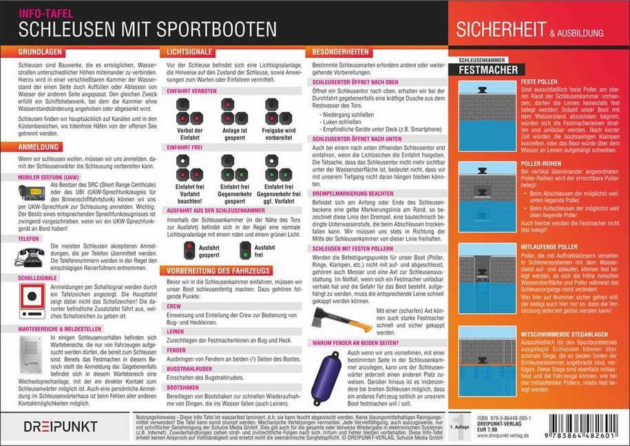 Schleusen mit Sportbooten, Info-Tafel (Michael Schulze)