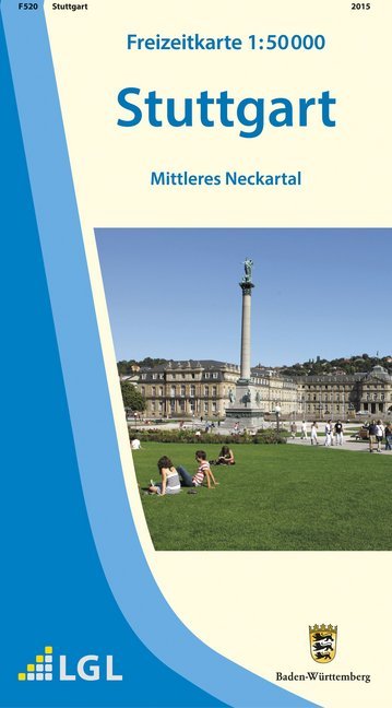 Topographische Freizeitkarte Baden-Württemberg Stuttgart