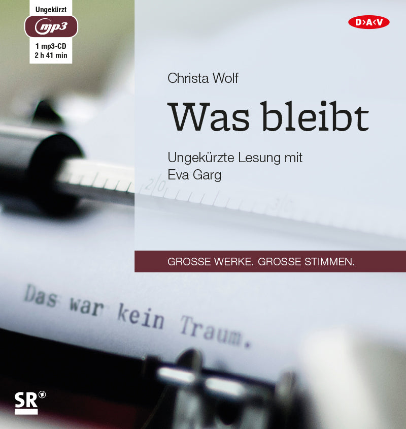Was bleibt, 1 Audio-CD, 1 MP3 (Christa Wolf)
