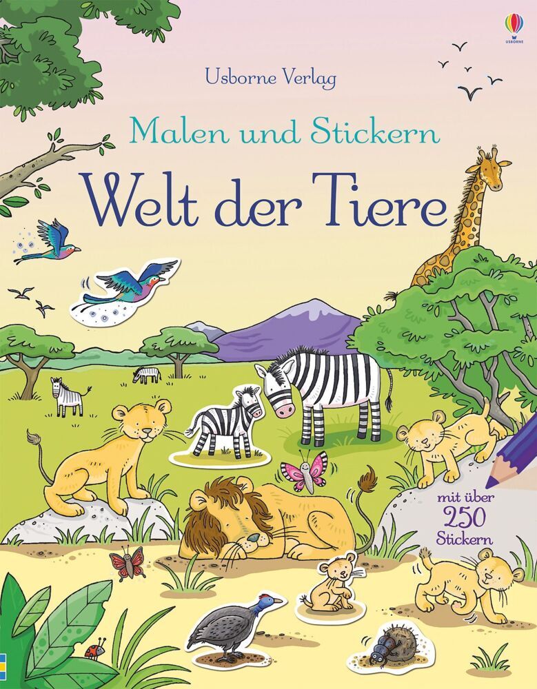 Malen und Stickern: Welt der Tiere (Jessica Greenwell)