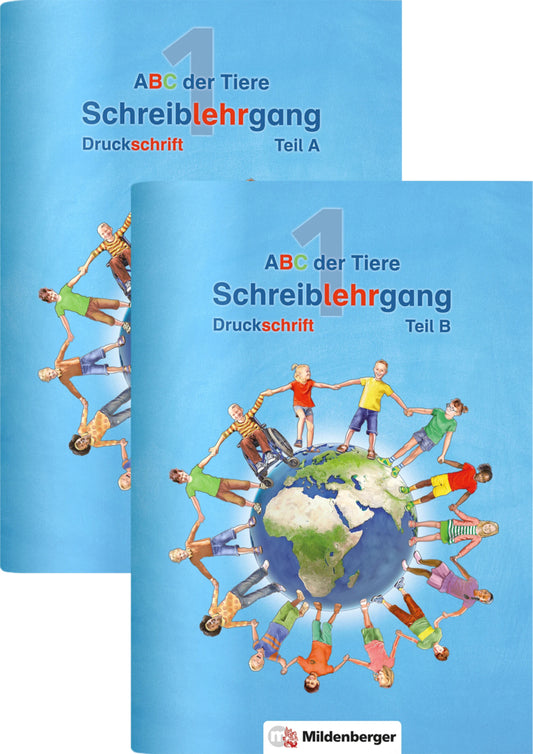 ABC der Tiere 1 - Schreiblehrgang Druckschrift, Teil A und B
