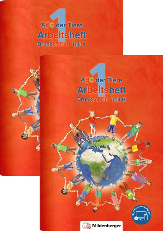 ABC der Tiere 1 - Arbeitsheft Druckschrift, Teil A und B (Klaus Kuhn)