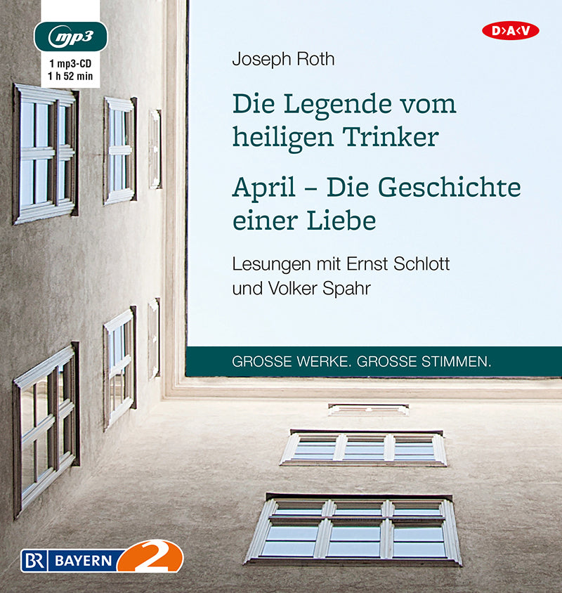 Die Legende vom heiligen Trinker / April - Die Geschichte einer Liebe, 1 Audio-CD, 1 MP3 (Joseph Roth)