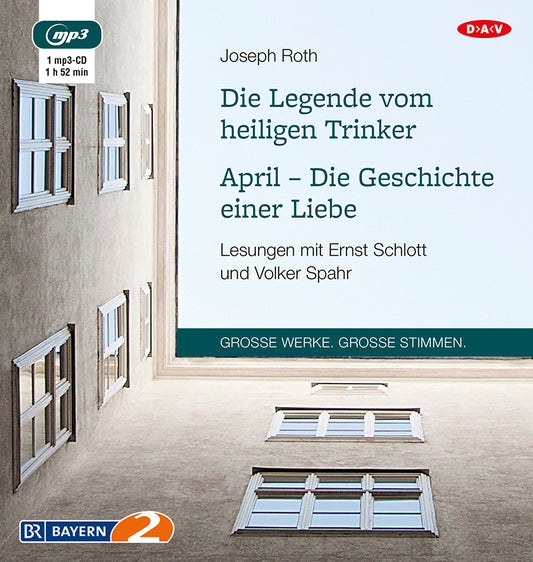 Die Legende vom heiligen Trinker / April - Die Geschichte einer Liebe, 1 Audio-CD, 1 MP3 (Joseph Roth)