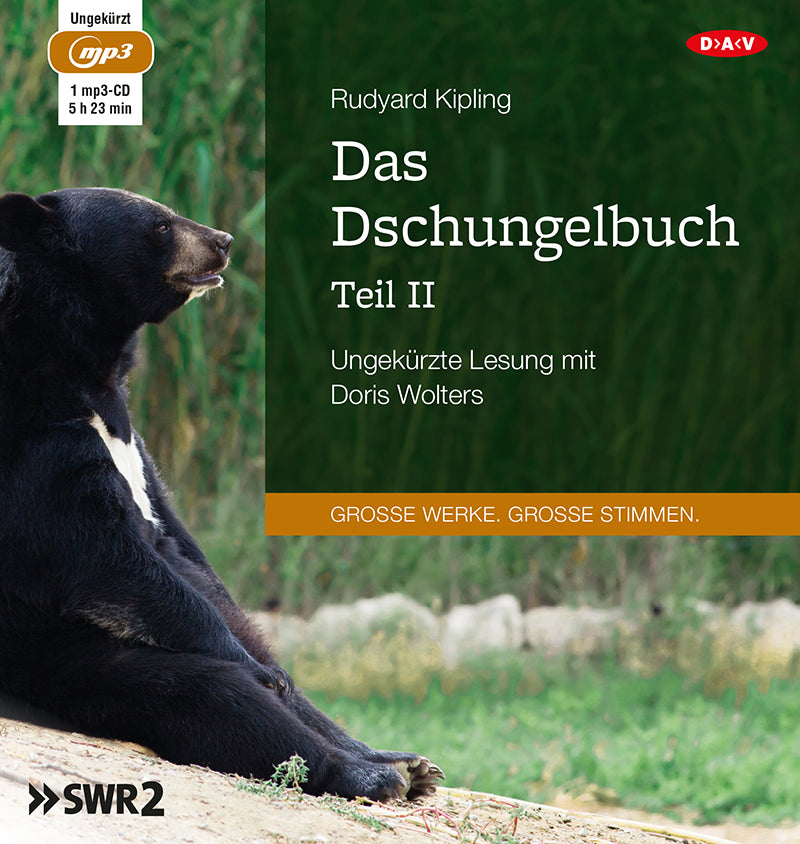 Das Dschungelbuch.Tl.2, 1 Audio-CD, 1 MP3 (Rudyard Kipling)