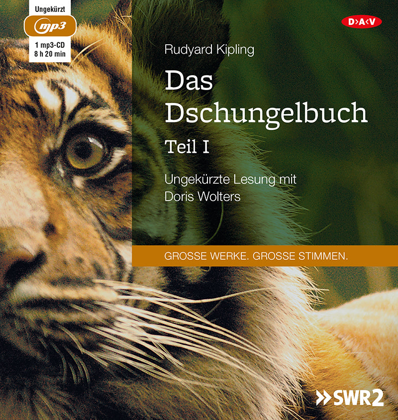 Das Dschungelbuch.Tl.1, 1 Audio-CD, 1 MP3 (Rudyard Kipling)