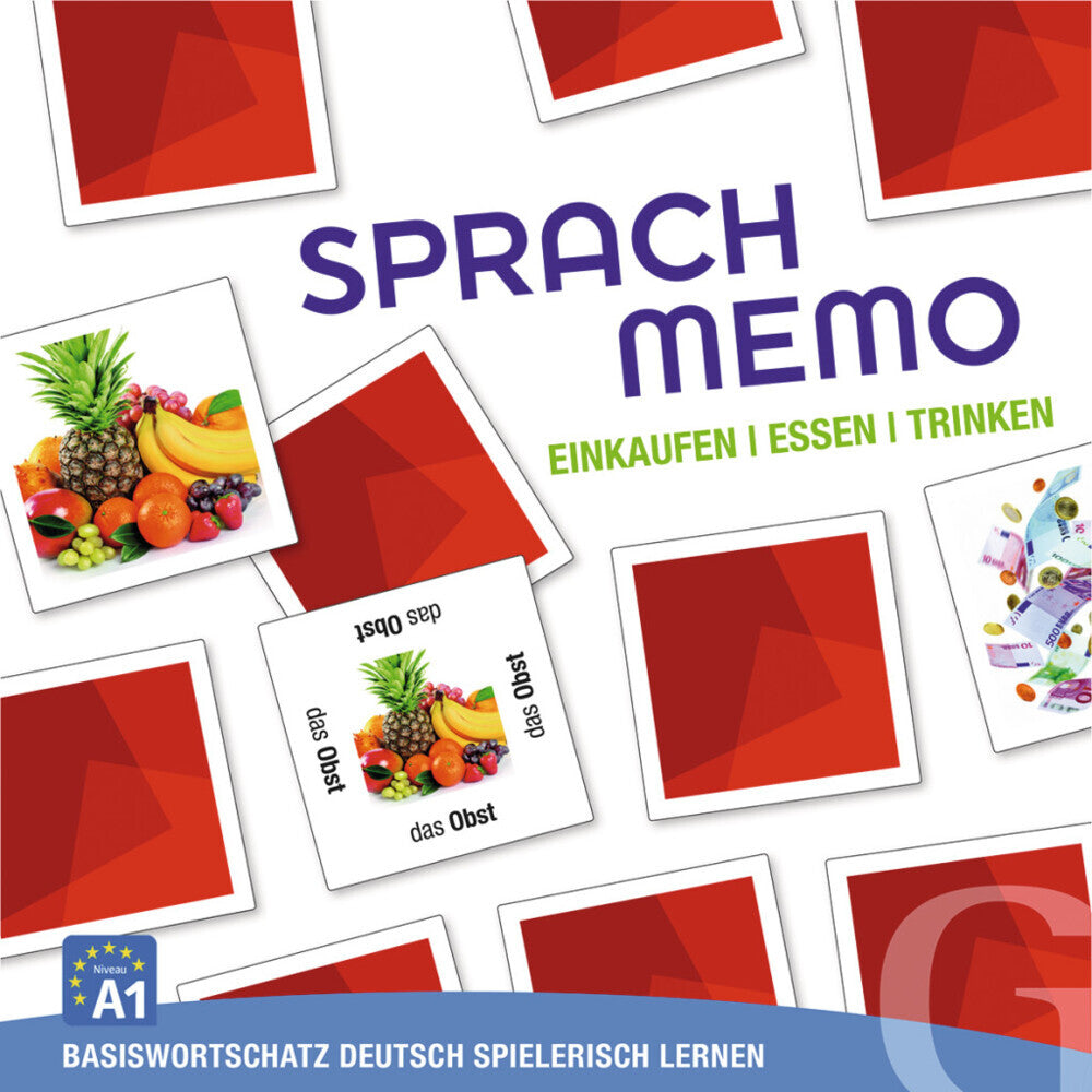 Sprachmemo Deutsch: Einkaufen, Essen & Trinken (Spiel) (Grubbe Media)
