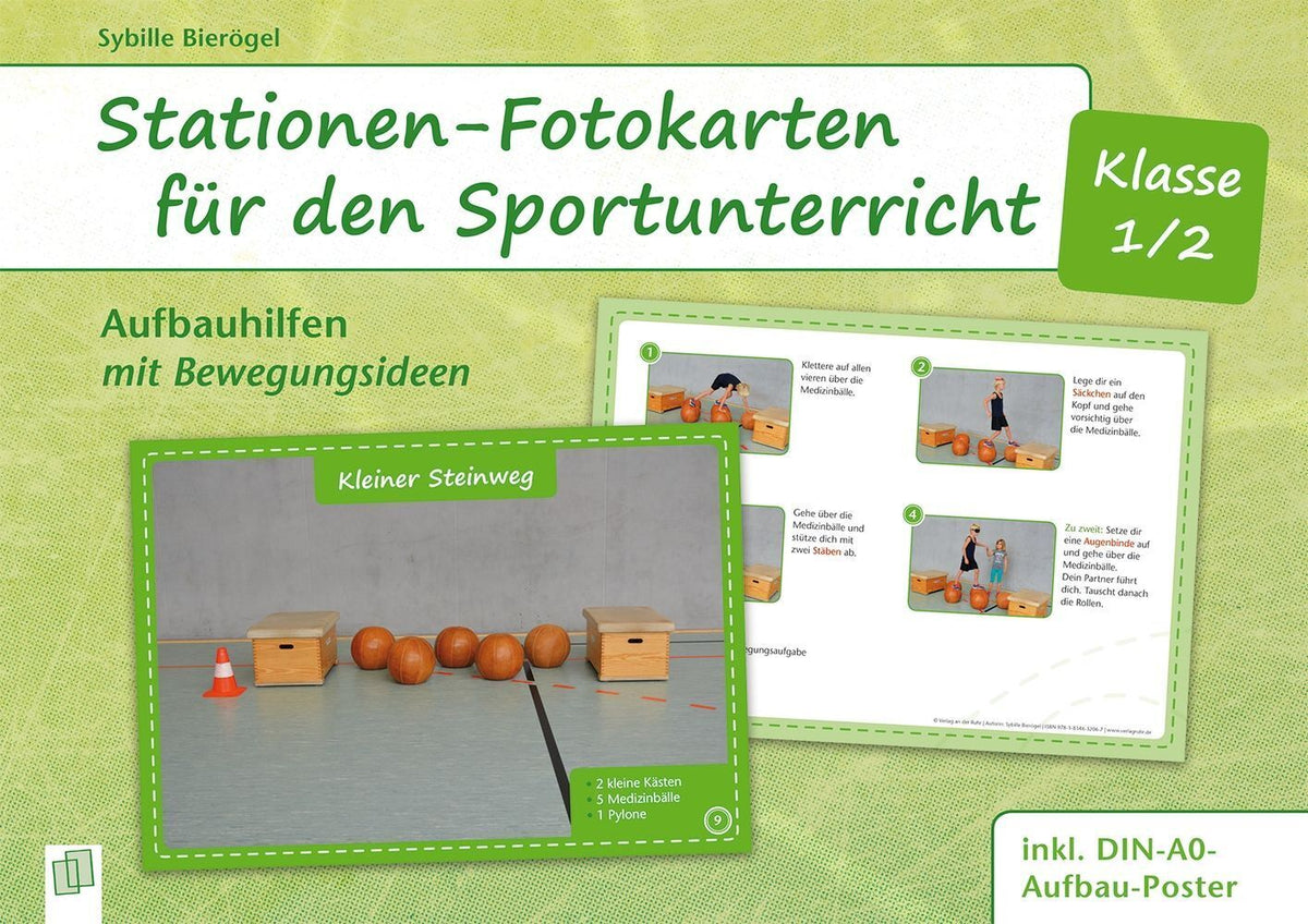 Stationen-Fotokarten für den Sportunterricht - Klasse 1/2 (Sybille Bierögel)