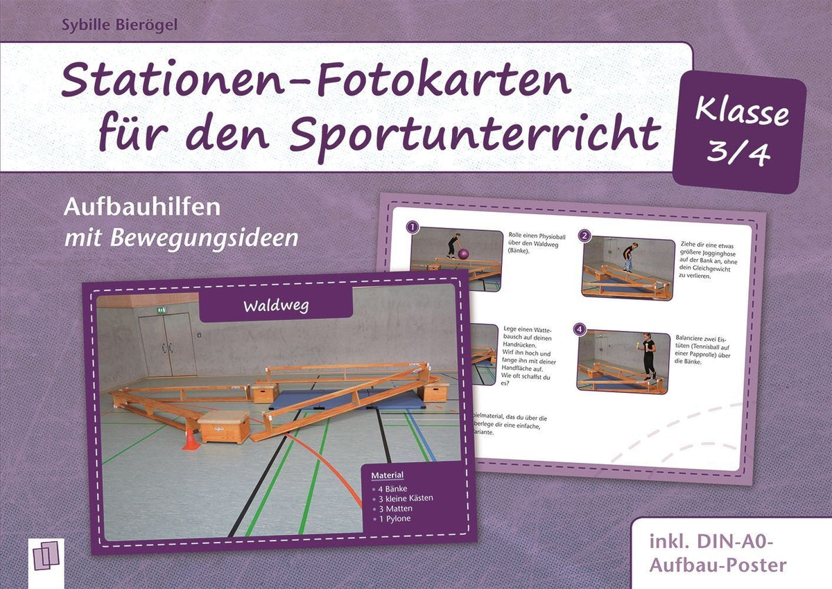 Stationen-Fotokarten für den Sportunterricht - Klasse 3/4 (Sybille Bierögel)
