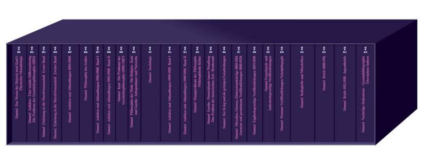 Gesamtausgabe in 24 Bänden, 24 Teile (Georg Simmel)