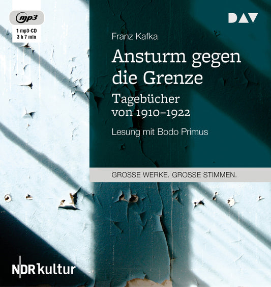 Ansturm gegen die Grenze - Tagebücher von 1910-1922, 1 Audio-CD, 1 MP3 (Franz Kafka)