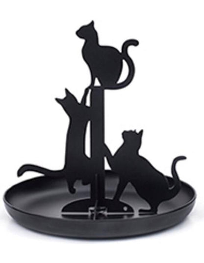 Schmuckständer Katze schwarz