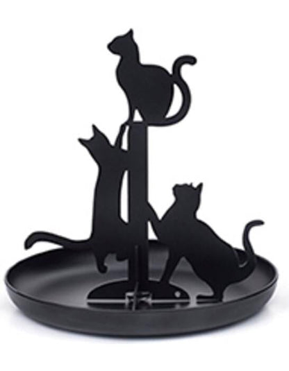 Schmuckständer Katze schwarz