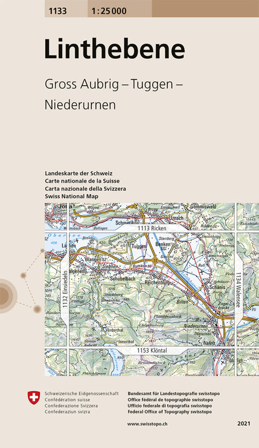 1133 Linthebene (Bundesamt Für Landestopografie Swisstopo)