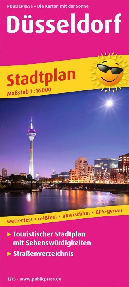 Publicpress Stadtplan Düsseldorf 1:16.000