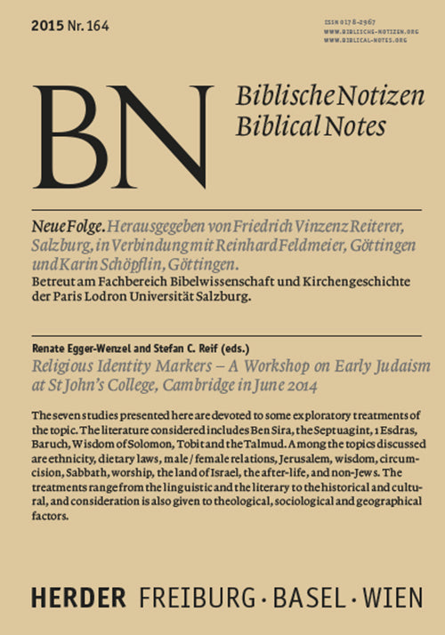 Religious Identity Markers (Renate Egger-Wenzel)