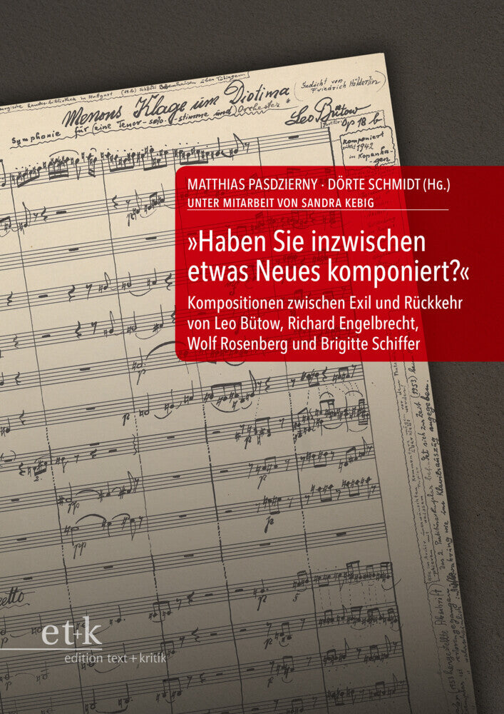 "Haben Sie inzwischen etwas Neues komponiert?" (Matthias Pasdzierny)