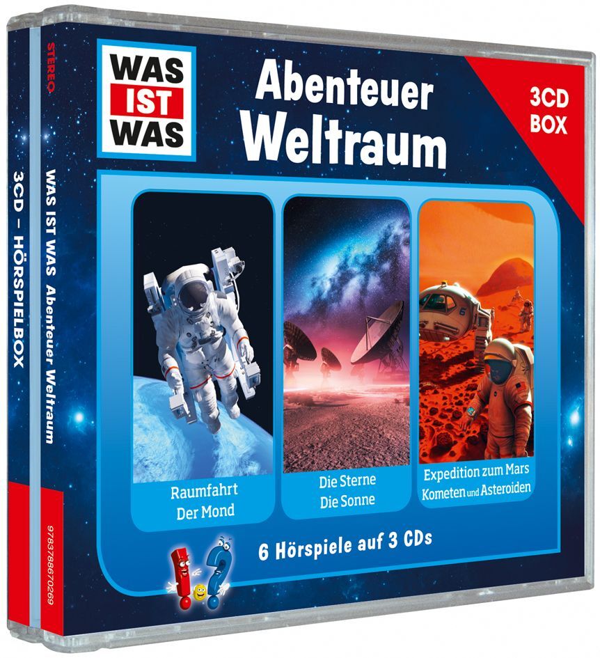 WAS IST WAS Hörspiel: Was ist was Hörspielbox: Abenteuer Weltraum, Audio-CD (Manfred Baur)