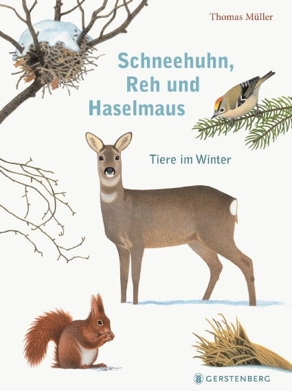 Schneehuhn, Reh und Haselmaus (Thomas Müller)