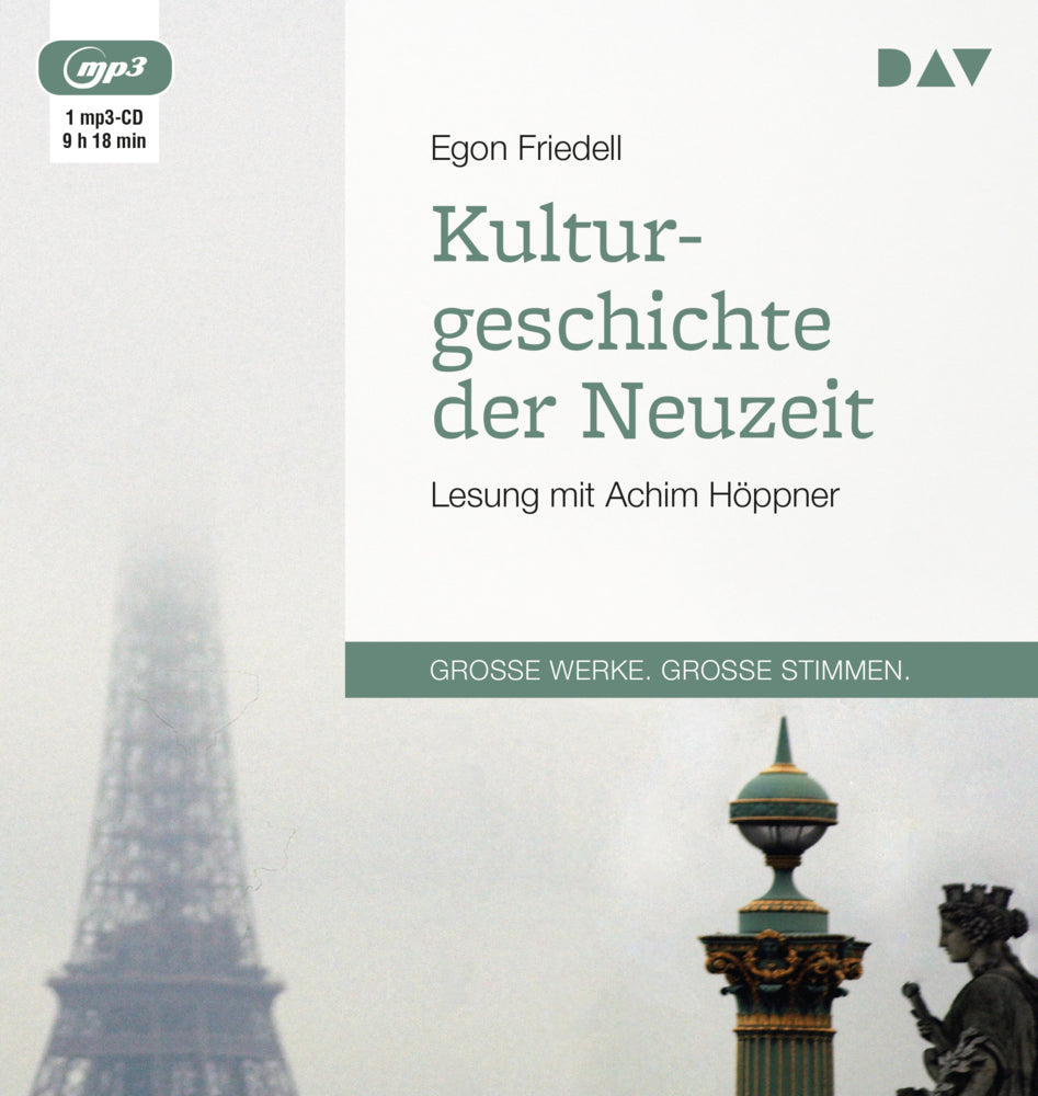 Kulturgeschichte der Neuzeit, 1 Audio-CD, 1 MP3 (Egon Friedell)