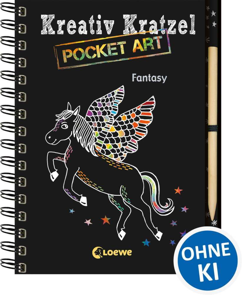 Kreativ-Kratzel Pocket Art - Fantasy