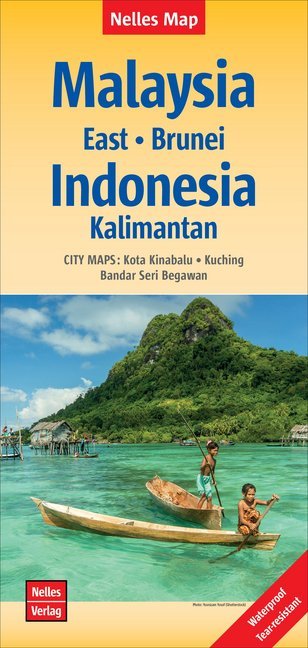 Nelles Map Landkarte Malaysia: East - Brunei - Indonesia: Kalimantan 1:1, 5 Mio.