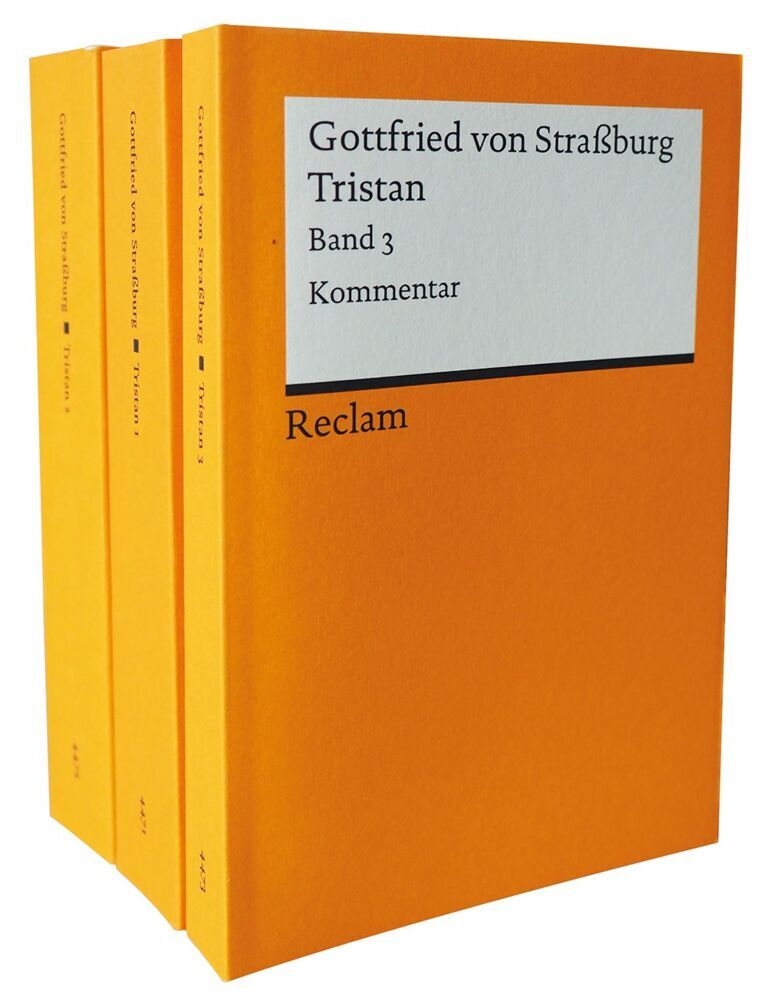 Tristan. Band 1-3. Mittelhochdeutsch/Neuhochdeutsch (Gottfried Von Straßburg)