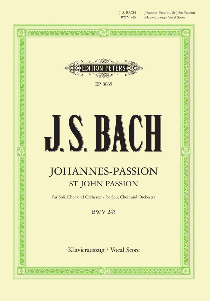 St. John Passion BWV 245 (Vocal Score) (Carl Eberhardt)