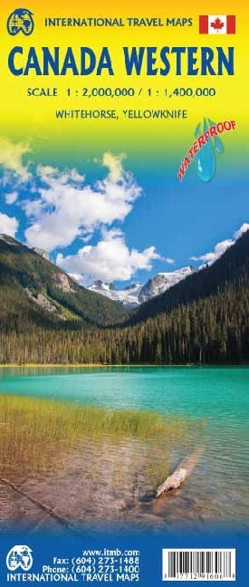 Landkarte Western Canada