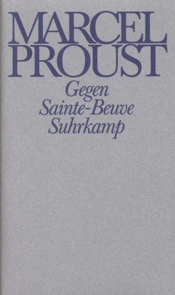 Gegen Sainte-Beuve (Marcel Proust)