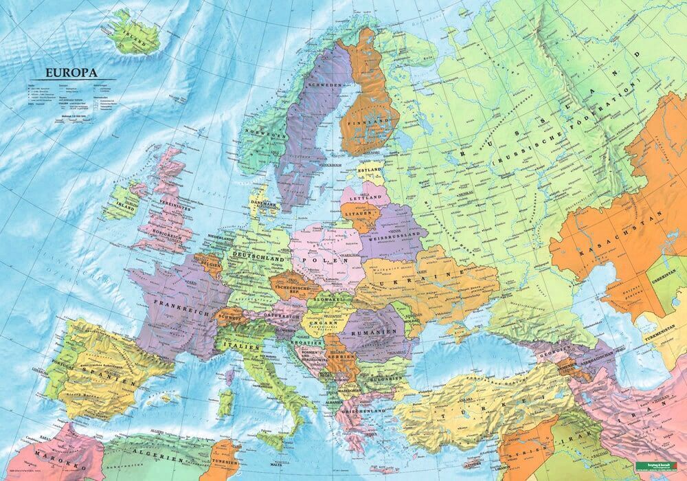 freytag & berndt Poster Europa politisch 1:6 Mio.