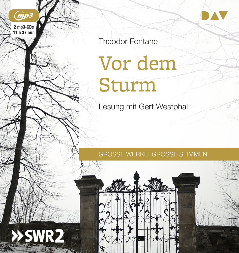 Vor dem Sturm, 2 Audio-CD, 2 MP3 (Theodor Fontane)