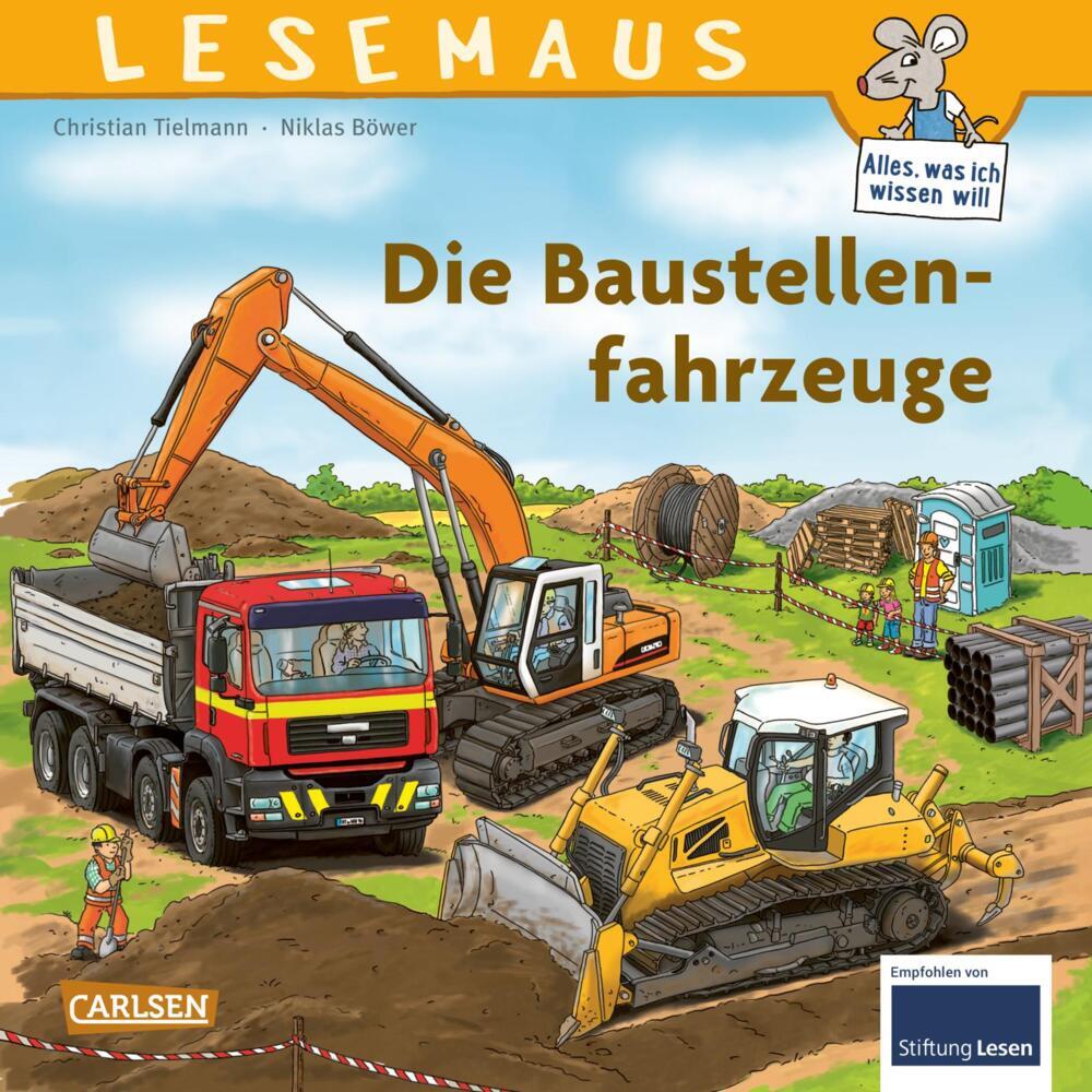 LESEMAUS 157: Die Baustellenfahrzeuge (Christian Tielmann)