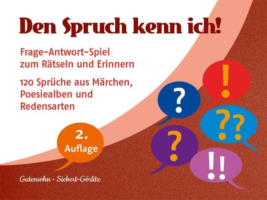 Den Spruch kenn ich! (Kartenspiel) (Stefan Gutensohn)