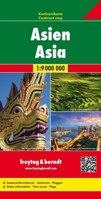Asien, Kontinentkarte 1:9 Mio., freytag & berndt. Asia / Asie (Freytag & Berndt)